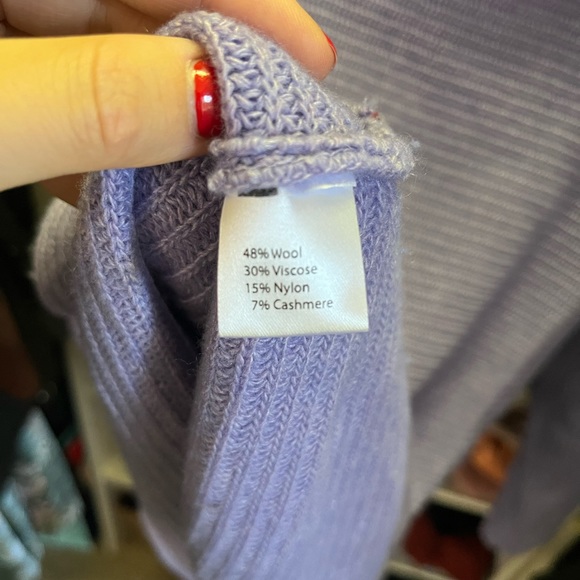 Made in Italy - Wool Purple Sweater - Picture 2 of 4